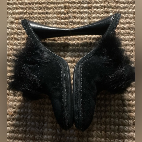 Browns Couture Black Suede Mules S7 - Picture 2 of 6